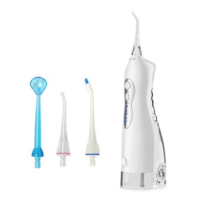 China Household Travel Ipx7 Dental Portable Toothbrush Oral Irrigator Water Flosser Wireless Oral Teeth Cleaner 2 in 1 Soft Waterproof White USB for sale