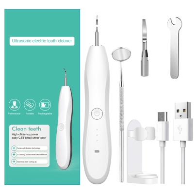 China Home Use USB Rechargeable Teeth Deep Clean Ultrasonic Electric Oral Care Deep Teeth Cleaning Device About 2 Hours 500mAh 1W 19*3.5*3cm for sale