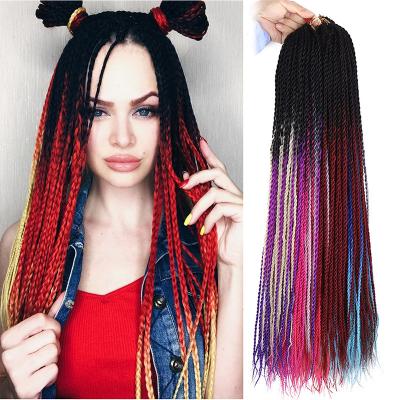 China Cheap Cheap Thin Senegalese Twist Senegalese Twist Hair Ombre Crochet Hair Good Quality Quality Price Ombre Crochet Hair Twist Highlights Synthetic Hair For Braids for sale