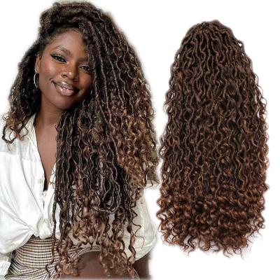 China River locs crochet hair wholesalers hot Ombre crochet Braid 24Inch 14 inch River Locs tangle Free Crochet Faux Locs curly twist crochet hair suppliers for sale