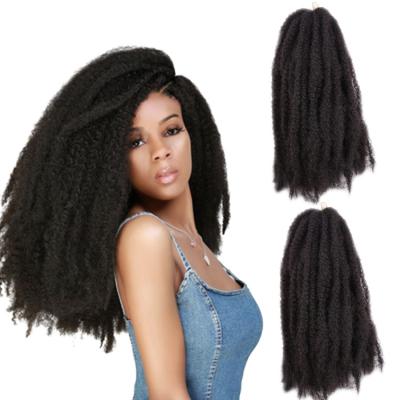 China Best Selling Braiding Marley Curly Sister Locs 18Inch Temperature Braiding Hair Extension Afro Marley Curly Braid Synthetic Tall Fiber Braids Twist for sale