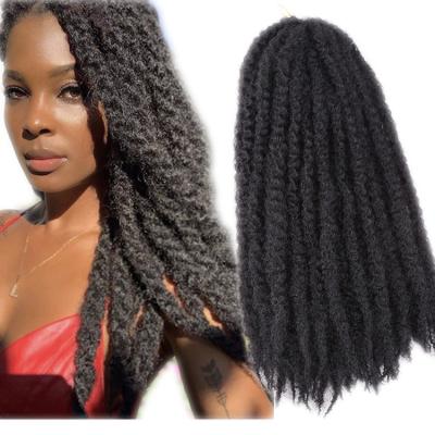 China Wholesale 18Inch 95G Marley Braids Hair Marley Braids Hair Marley Braids Afro Cheap Curly Easy Pack Ombre Braiding Hair Synthetic for sale