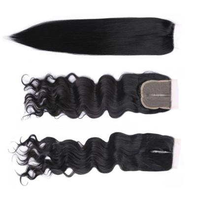 China Straight Wave Body Wave Amir Cheap Price T Part 4*4 Synthetic Fiber Water Lace Closure for sale