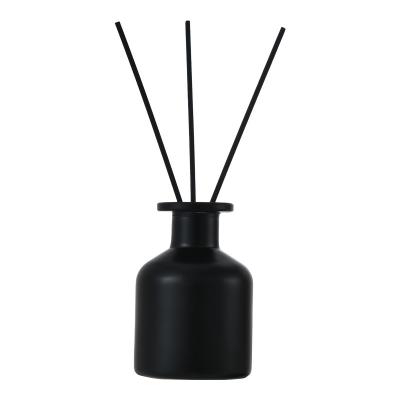 China Hot Selling Popular Cosmetic 100ML 150ML Black Large Thick Lower Belly Reed Diffuser Bottle for sale