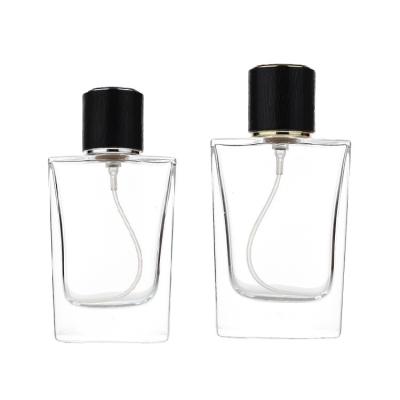 China Factory Brand Environmental Friendly 30ml 50ml Perfume Diffuser Cosmetic Colognes Perfume Spray Bottle With Black Cap for sale