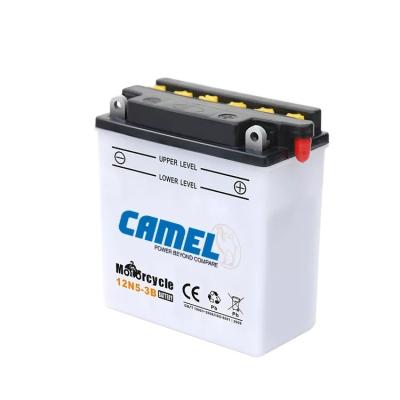 China 12N5-3B Camel Motorcycle Accessories 12v Sealed Lead Acid Battery For Bajaj TV 02 (E10) for sale