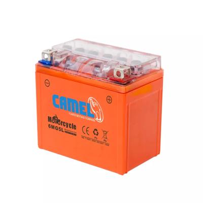 China 6MG5L Camel Motorcycle Starter Gel Battery 12v For Bajaj TV 02 (E10) for sale