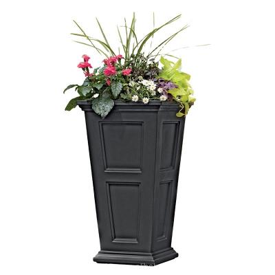 China DY20035 Traditional Outdoor Flat Steel Planters Pots Garden Planter Wedding Decorative Celebration Flower Pot for sale