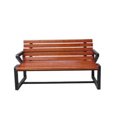 China DY10139 Modern Outdoor Wrought Iron &wood Vintage Garden Armchair Bench for sale