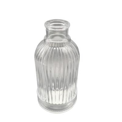 China Luxury Empty Clear Essential Oil Factory Direct Customization Flower Reed Diffuser Glass Bottle for sale