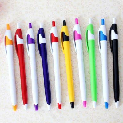 China Office & Cheap School Pen Wholesale Office Ballpoint Pen Gift Colored Promotional Custom Plastic Ball Pen for sale