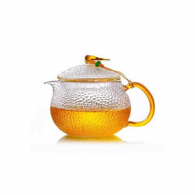 China Factory direct sale eco-friendly Japanese coffee cup hammer glass teapot high boron silicon for sale