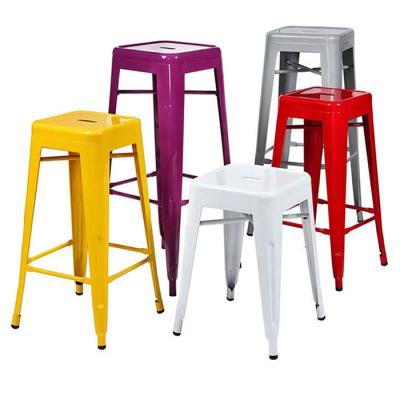 China Modern Outdoor Bar Furniture SM-1025K Vintage 66cm Seat Height Using Industrial Powder Coating Metal Bar Stool For Restaurant Or Bar Kitchen for sale