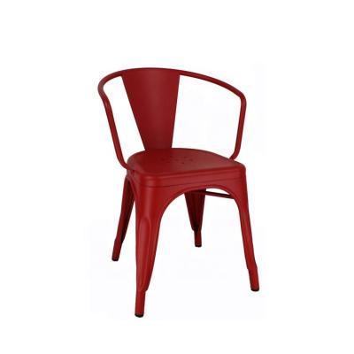 China Industrial Full Metal Restaurant Chair Tolix Chair Armchair For Restaurant Or Cafe Shop Use for sale