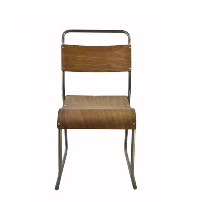 China Modern Morden SM-1060 Furniture Stacking Plywood Restaurant Metal Chair for sale