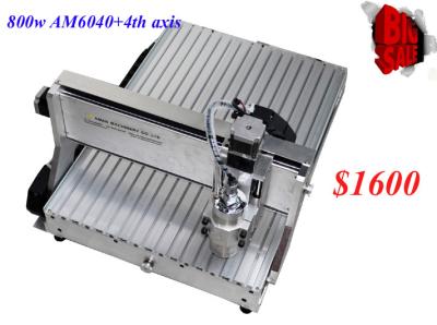 China CNC 6040CH80 4 axis engraving machine with 1.5KW spindle for engraving metal,woods,6040 C for sale