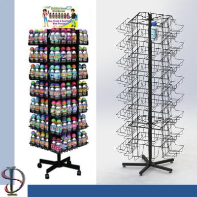 China Mug Basket Display Rack / Black metal shelves display stand / Mug Rack / POP display stand / Spinner Display Stand for sale