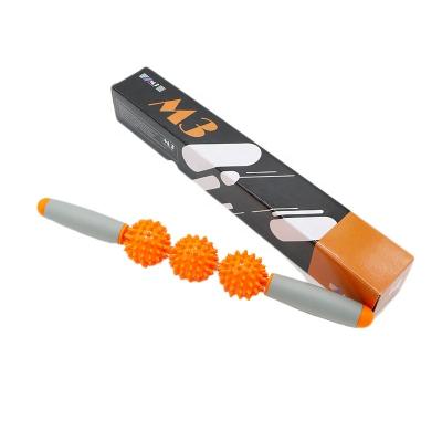 China Durable Body Massage Ball Roller Stick Muscle Massager Stick Spike Muscle Roller Massager For Legs for sale