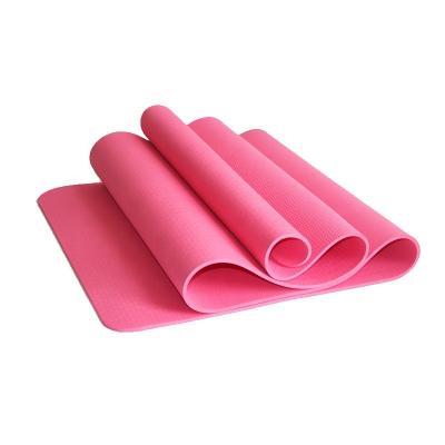 China Custom Yoga Studios Fitness Exercise Non Slip Yoga Mat Folding Yoga Travel Pilates Mat Tpe Yoga Mat Thick Tape 8mm for sale