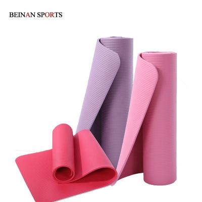 China Easy To Clean Dorsa Non Slip High Quality Yoga Mat Many Colors Mats Non Slip Eco Friendly NBR Nbr Yoga Mat 10mm Thick Yoga Mat for sale