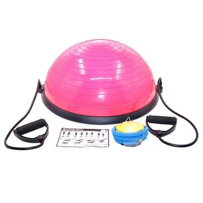 China Durable Yoga Stability Exercise Balance Balls Half Balls Yoga Inflatable PVC Balance Ball for sale