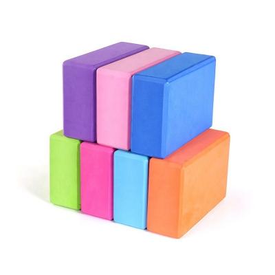 China Custom Fitness Eva Foam Exercise Bricks Provides Water Proof Color Yoga Blocks 4 x 6 x 9