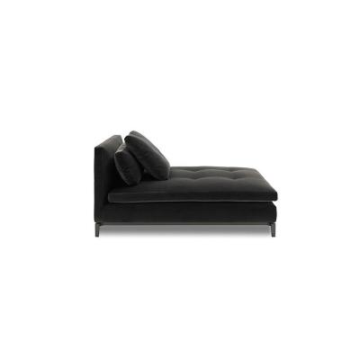 China Modern Design Adjustable Sofa Home Fabric Black Sofa Couch (Height) Italy Living Room Furniture for sale