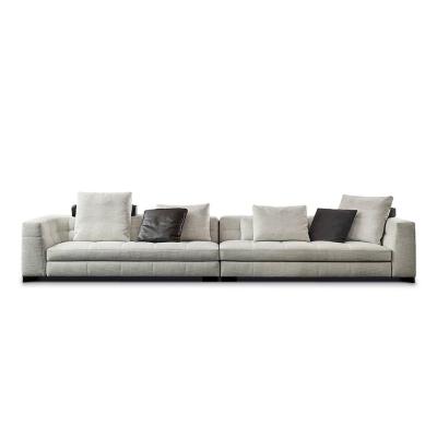 China Adjustable Modern Italy Fabric Sofa Living Room Genuine Leather Sofa Sets (Size) With Metal for sale