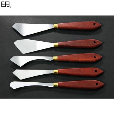 China High Quality Handmade Oil Panting Stainless Steel Palette Shaped Fine Art Oil Painting / Spatula Knife for sale