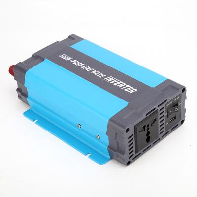 China Portable Solar Power System Home Electric Power Tool 12v 220v DC to AC 500W Digital Pure Sine Wave Inverter for sale