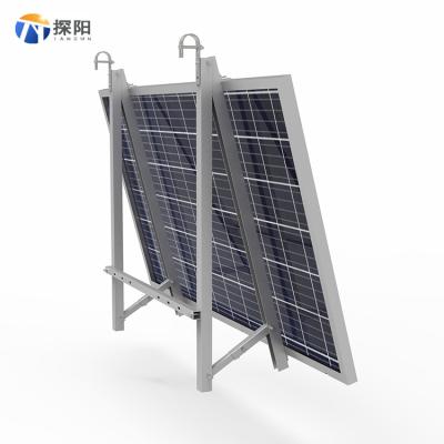 China Agriculture ; Industrial; House ; Commercial Metal Corrugated Roof Solar Brackets With Mid End Clamp Mini Roof Rails Solar Structure System for sale