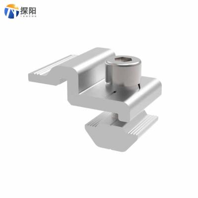 China Agriculture ; Industrial; House ; Commercial Bracket Accessories Aluminum Solar Panel Clamp End Mounting Clamps for sale