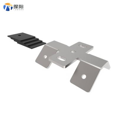 China Agriculture ; Industrial; House ; Commercial Tin Rail Free Trapezoidal Metal Roof Interface Bracket Mounting Clamps for sale