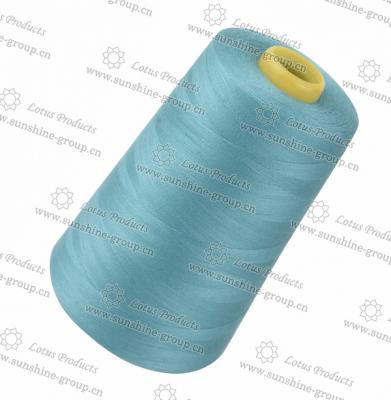 China Sewing Thread High Temperature Resistant 100% Polyester Spun Sewing Thread With Different Colors for sale