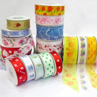 China Wholesale High Quality Eco - Friendly Polyester Double Faced Satin Printing Ribbon for sale