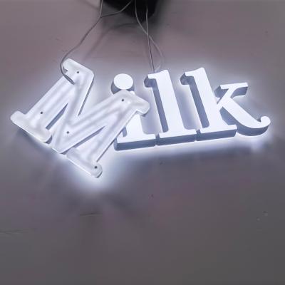 China Buildings Shops Buildings Restaurants Customized Outdoor Illuminated Led Hanging Business Letter Sign for sale