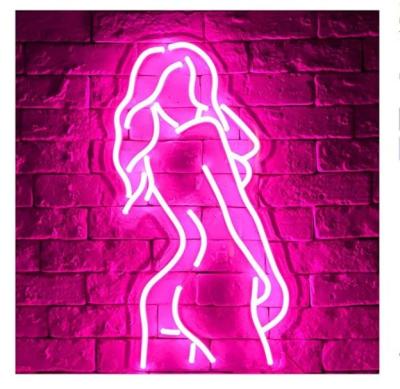 China Custom Buildings For Home Shops Cafes Acrylic Led Neon Letter Sign For Wall Decor for sale