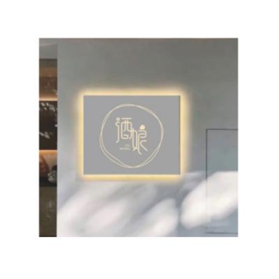 China Buildings Customized Wholesale Acrylic Metal Business Restaurant Studio Signage Light Box Sign for sale