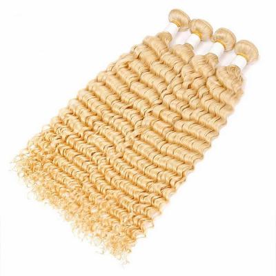 China Wholesale 613 Silky Straight Wave Cuticle Aligned Virgin Hair, Russian Blonde Virgin Hair Bundle, 40 Inch Blonde Brazilian Hair Extension for sale