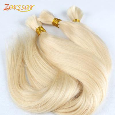 China Silky Straight Unprocessed Raw Blonde 613 Virgin Human Hair Extensions Blonde Hair Supplier Free Sample Virgin Russian Bulk Hair Bundles for sale