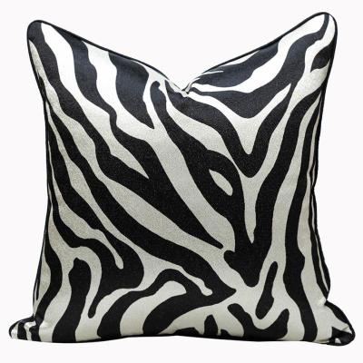 China Nondisposable Cheap Black And White Cushion Covers Supplier Cushion Covers Embroideredc Square Cushion Cover for sale