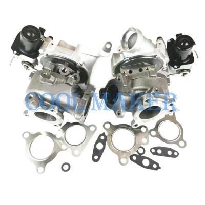 China 17208-51010 17208-51011 Twins Turbocharger For Toyota Land Cruiser 1VD-FTV Engine D-40 V8 STANDARD for sale