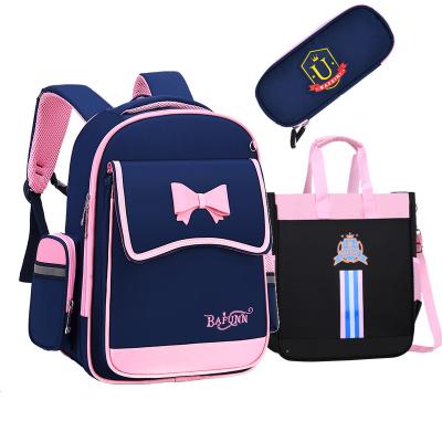 China Polyester Schoolbag for primary school boys and girls children 1 to sixth grade burden reduction spine protection 69-12 years old backpack for sale