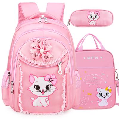 China Polyester Children's 1-3-4-6 Grade 7-9-12 Year Old Schoolbag Primary School Girl's Korean-style Cute Princess Backpack for sale