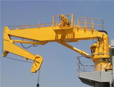 China Hydraulic Knuckle Boom Marine Ship Deck Crane for sale