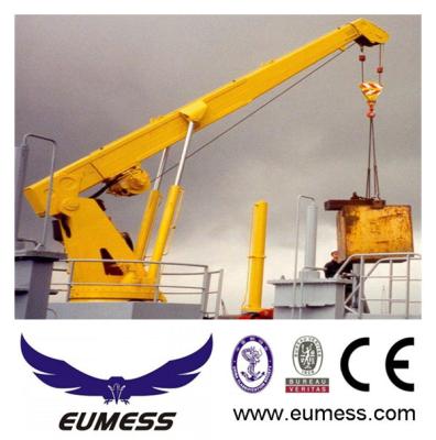 China Stiff boom marine ship deck crane for sale