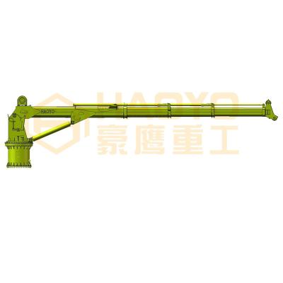 China Telescopic Folating Dock  Boom Cargo Cranes Mechanism Marine Ship Deck Crane for sale