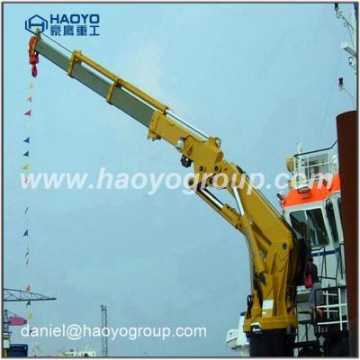 China top lift weight 1 ton 2 ton 3ton knuckle boom marine deck crane for sale for sale