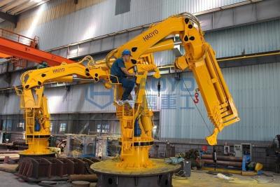 China HAOYO Manufacture For Foldable Boom Marine Deck Crane Ship Crane For Sale for sale