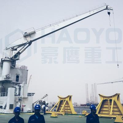 China China Ship Deck Crane Factory Stiff Boom Marine Crane For Sale for sale